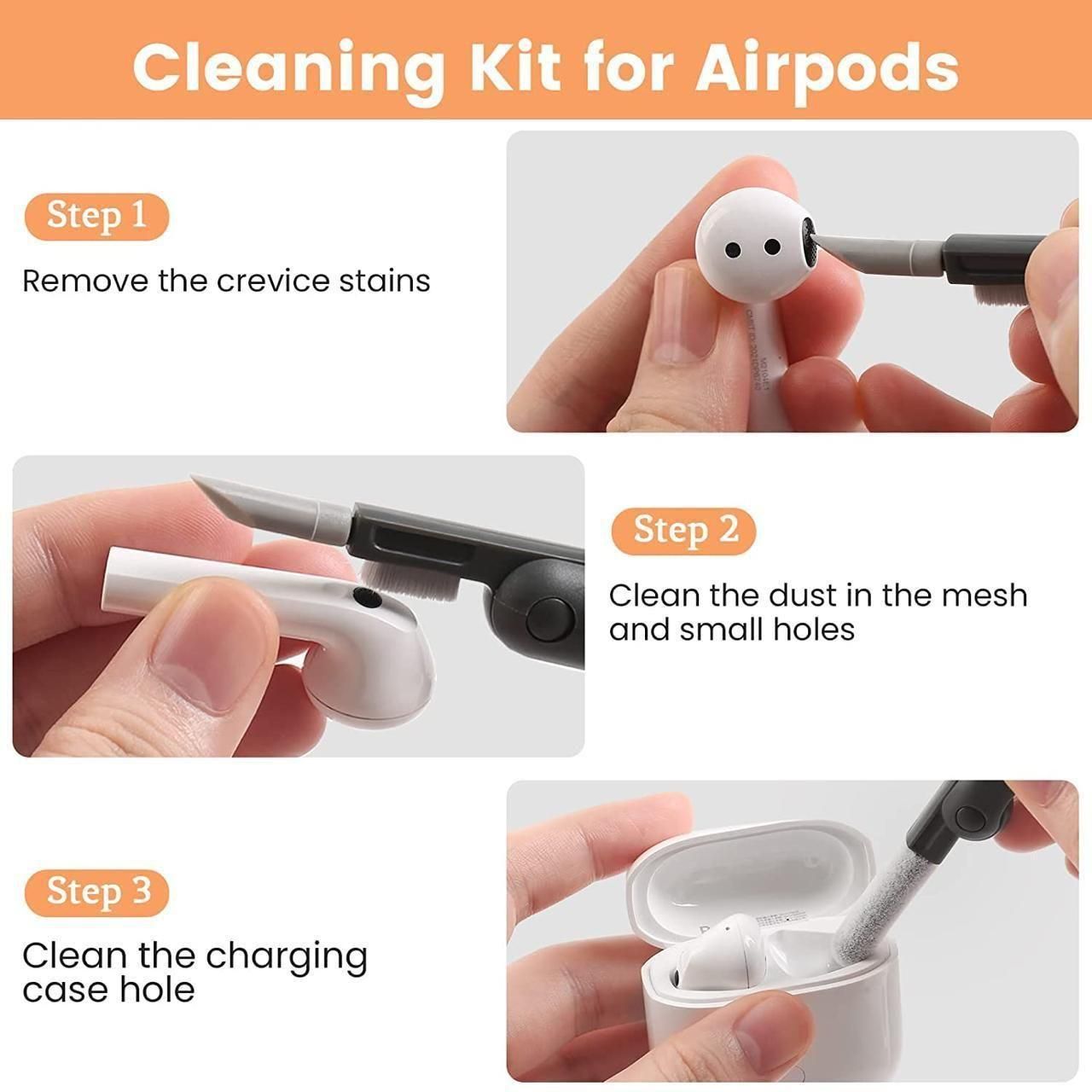 Allnest 7-in-1 Multifunctional Cleaner Kit | Keyboard Cleaner, Cleaning Earbuds, Mobile and Laptop Screen Cleaner Full set For Your Setup Or Gadget
