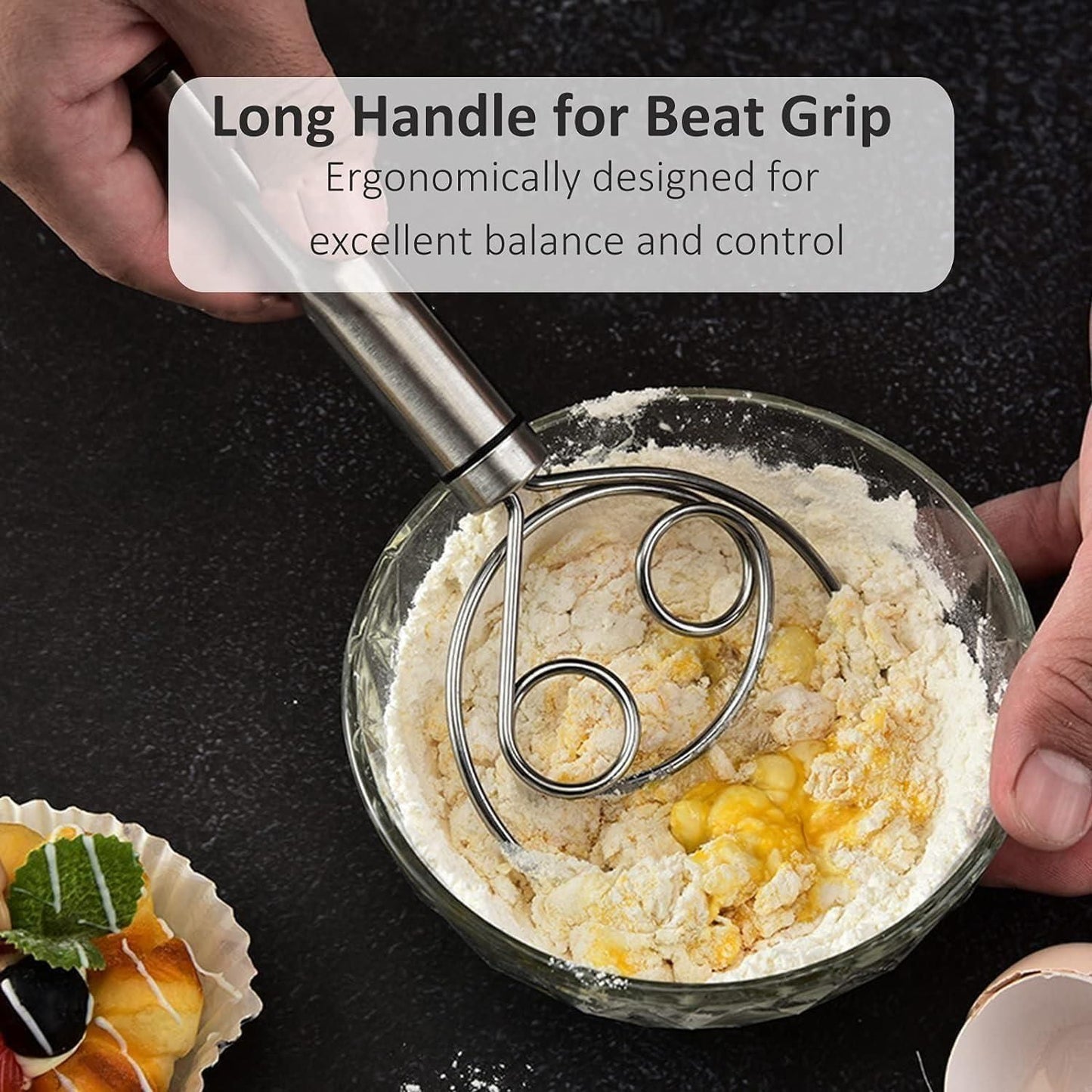 Dough Whisk, Stainless Steel Bread Whisk, Bread Mixer Making Tools