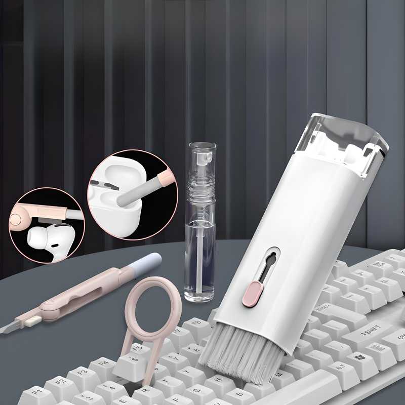 Allnest 7-in-1 Multifunctional Cleaner Kit | Keyboard Cleaner, Cleaning Earbuds, Mobile and Laptop Screen Cleaner Full set For Your Setup Or Gadget