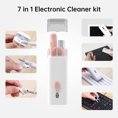 Allnest 7-in-1 Multifunctional Cleaner Kit | Keyboard Cleaner, Cleaning Earbuds, Mobile and Laptop Screen Cleaner Full set For Your Setup Or Gadget