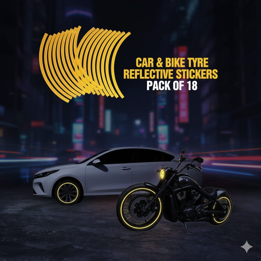 Car Bike Tyre & Body Reflective Stickers