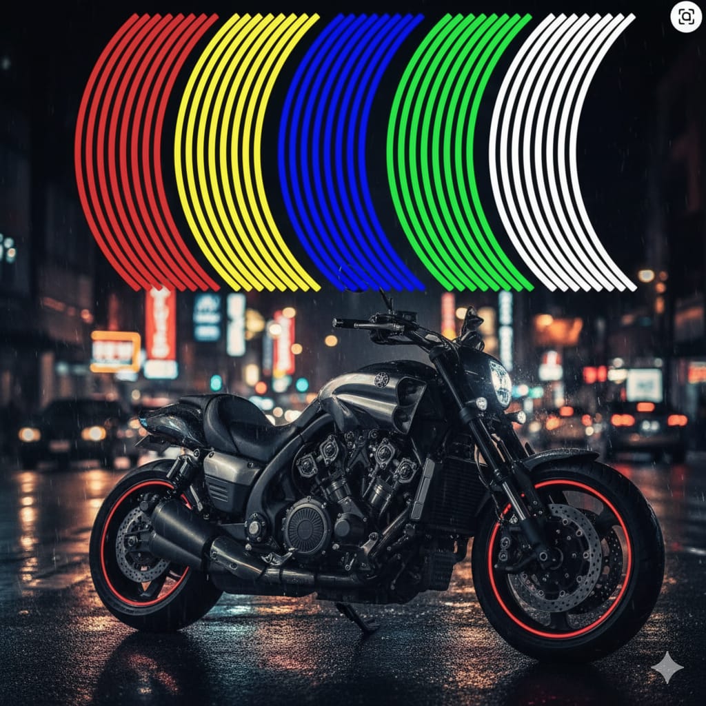 Car Bike Tyre & Body Reflective Stickers